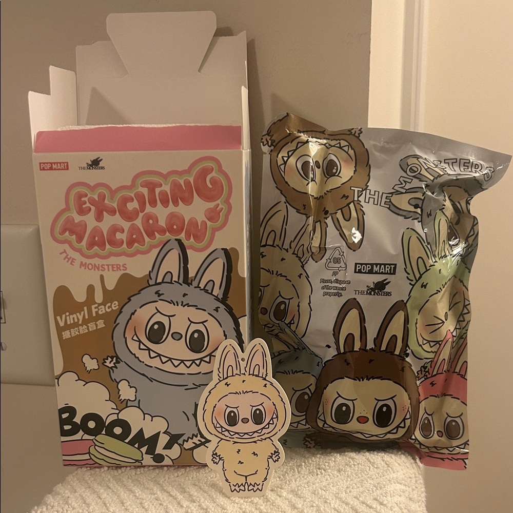Pop Mart Exciting Macaron The Monsters Labubu Confirmed Soymilk